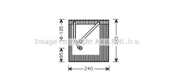 Испаритель AVA QUALITY COOLING для VW GOLF VI (5K1) 1.6