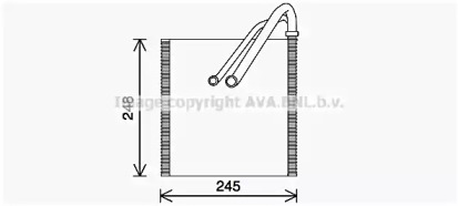Кондиционер AVA QUALITY COOLING для VW TOURAN (5T1) 1.6 TDI