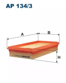 Воздушный фильтр FILTRON для DACIA SOLENZA (B41_) 1.9 D (B41E, B41F, B41G)