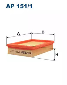 Воздушный фильтр FILTRON для FORD FIESTA Фургон (JV_) D 1.8