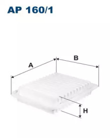 Воздушный фильтр FILTRON для TOYOTA AVENSIS универсал (_T27_) 1.6 (ZRT270_)