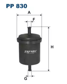 Топливный фильтр FILTRON для FIAT PANDA (141_) 1000 4x4