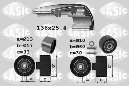 Комплект ремней ГРМ SASIC для PEUGEOT 306 Кабриолет (7D, N3, N5) 2.0 16V