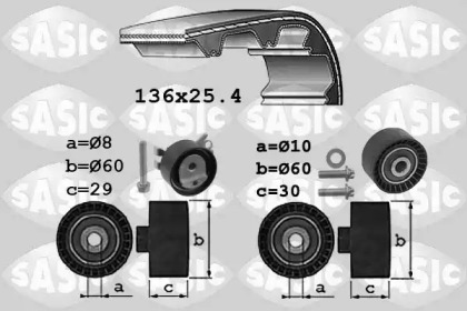 Ремень ГРМ / комплект SASIC для PEUGEOT 306 Кабриолет (7D, N3, N5) 1.8 16V