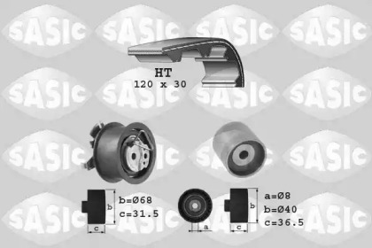 Комплект ремней ГРМ SASIC для VW MULTIVAN V (7HM, 7HN, 7HF, 7EF, 7EM, 7EN) 1.9 TDI