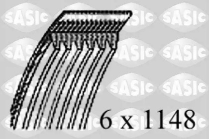 Поликлиновый ремень SASIC для VW CADDY II Variant (9K9B) 1.9 D