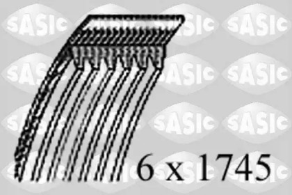 Поликлиновый ремень SASIC для PEUGEOT 4007 (GP_) 2.2 HDi