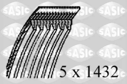 Поликлиновый ремень SASIC для VW BORA Variant (1J6) 1.9 TDI 4motion