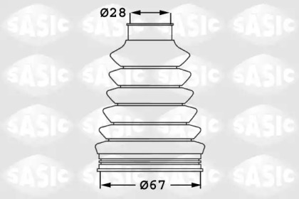 Пыльник SASIC для VW POLO (6R, 6C) 1.4 TSI