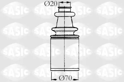 Пыльник SASIC для PEUGEOT 405 I (15B) 1.4