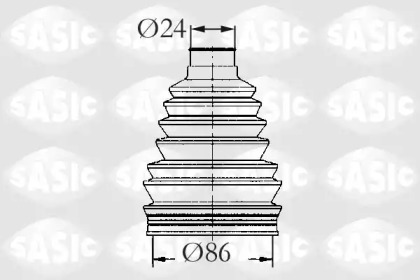 Пыльник SASIC для PEUGEOT 205 I (741A/C) 1.7 Diesel
