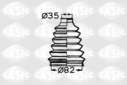 Пыльник SASIC для PEUGEOT 207 CC (WD_) 1.6 HDi
