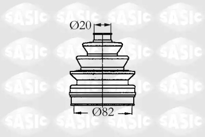 Пыльник SASIC для PEUGEOT 405 I (15B) 1.9 Diesel