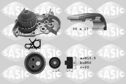 Комплект ремней ГРМ SASIC для RENAULT CLIO I (B/C57_, 5/357_) 1.4