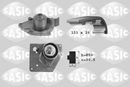 Водяной насос / прокладка SASIC для NISSAN PRIMERA Hatchback (P12) 1.9 dCi