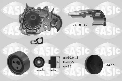 Водяной насос SASIC для RENAULT KANGOO (KC0/1_) 1.4 (KC0C, KC0H, KC0B, KC0M)