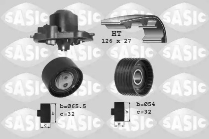 Водяной насос SASIC для RENAULT CLIO III (BR0/1, CR0/1) 2.0 16V Sport