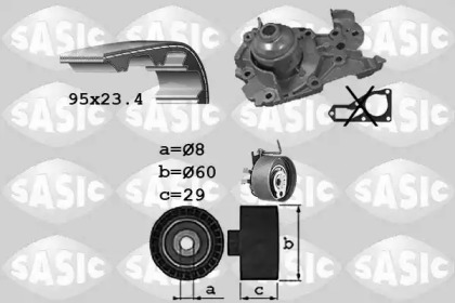 Ремень ГРМ / натяжение SASIC для NISSAN KUBISTAR (X76) 1.2 16V