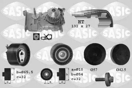 Комплект ремней ГРМ SASIC для NISSAN KUBISTAR (X76) 1.6 16V