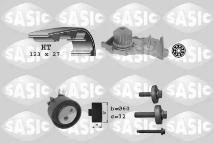 Комплект ремней ГРМ SASIC для NISSAN KUBISTAR (X76) 1.6 16V