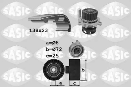 Комплект ремней ГРМ SASIC для VW MULTIVAN V (7HM, 7HN, 7HF, 7EF, 7EM, 7EN) 2.0