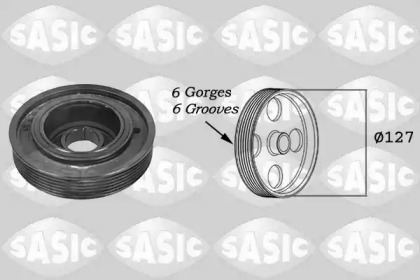 Ременный шкив SASIC для PEUGEOT 306 Кабриолет (7D, N3, N5) 1.8 16V