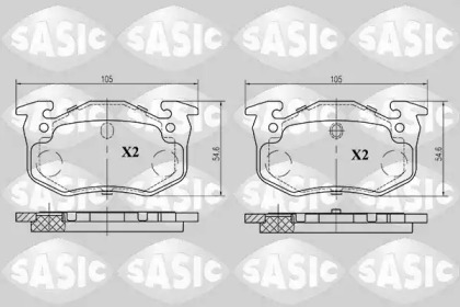 Дисковой тормозной механизм SASIC для PEUGEOT 306 Кабриолет (7D, N3, N5) 1.8 16V