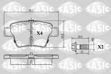 Тормозные колодки SASIC для PEUGEOT 207 CC (WD_) 1.6 16V Turbo