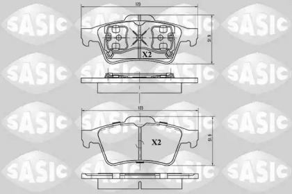 Тормозные колодки SASIC для NISSAN PRIMERA Hatchback (P12) 2.2 dCi