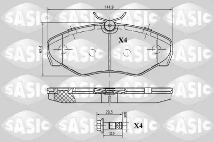 Тормозные колодки SASIC для NISSAN PRIMASTAR Фургон (X83) 2.0