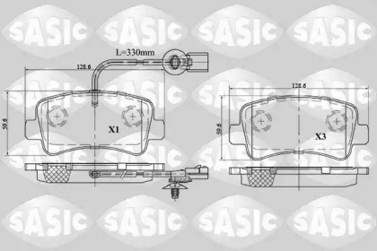Дисковой тормозной механизм SASIC для NISSAN NV400 c бортовой платформой/ходовая часть dCi 140