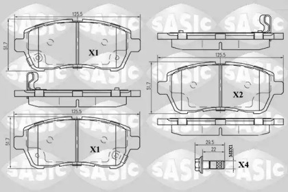 Тормозные колодки SASIC для FORD FIESTA VI 1.5 TDCi
