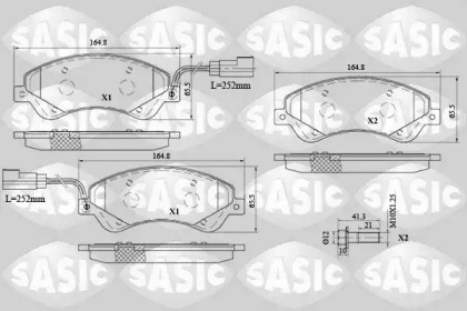 Дисковой тормозной механизм SASIC для FORD TRANSIT TOURNEO 2.2 TDCi
