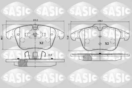 Дисковой тормозной механизм SASIC для LAND ROVER RANGE ROVER EVOQUE Кабриолет (L538) 2.0 4x4