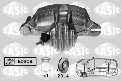 Суппорт диского колесного тормозного механизма SASIC для PEUGEOT 306 Кабриолет (7D, N3, N5) 1.8 16V