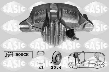 Суппорт диского колесного тормозного механизма SASIC для PEUGEOT 306 Кабриолет (7D, N3, N5) 1.8 16V