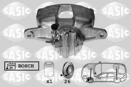 Суппорт диского колесного тормозного механизма / -держатель SASIC для PEUGEOT 207 CC (WD_) 1.6 16V Turbo