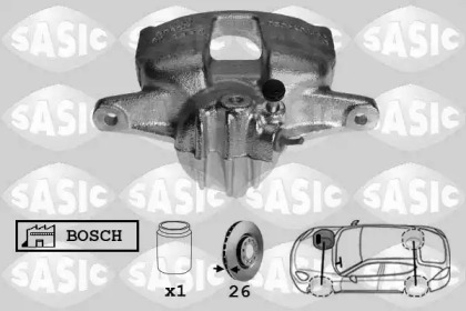 Суппорт диского колесного тормозного механизма / -держатель SASIC для PEUGEOT 207 CC (WD_) 1.6 16V Turbo