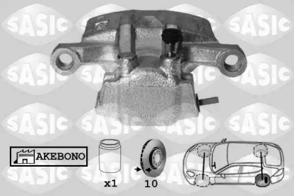 Суппорт диского колесного тормозного механизма / -держатель SASIC для PEUGEOT 4007 (GP_) 2.2 HDi