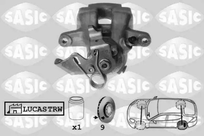Суппорт диского колесного тормозного механизма / -держатель SASIC для PEUGEOT 207 CC (WD_) 1.6 16V Turbo