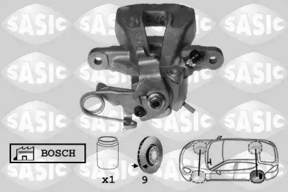 Суппорт диского колесного тормозного механизма / -держатель SASIC для PEUGEOT 207 CC (WD_) 1.6 16V Turbo