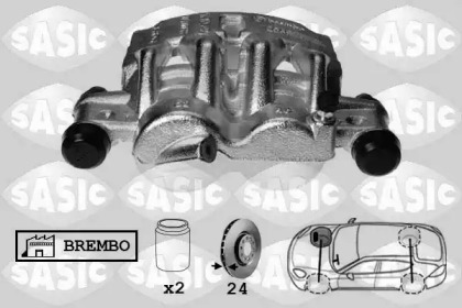 Суппорт диского колесного тормозного механизма / -держатель SASIC для PEUGEOT BOXER c бортовой платформой/ходовая часть 2.2 HDi 110