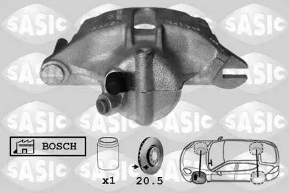 Суппорт диского колесного тормозного механизма / -держатель SASIC для RENAULT KANGOO (KC0/1_) 1.4 (KC0C, KC0H, KC0B, KC0M)