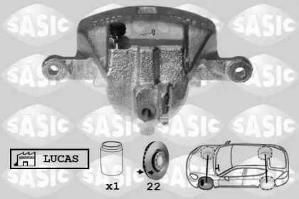 Суппорт диского колесного тормозного механизма SASIC для NISSAN PRIMERA Traveller (WP11) 2.0 TD