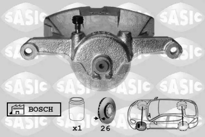Суппорт диского колесного тормозного механизма / -держатель SASIC для NISSAN QASHQAI II (J11, J11_) 1.5 dCi
