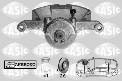 Суппорт диского колесного тормозного механизма / -держатель SASIC для NISSAN QASHQAI II (J11, J11_) 1.5 dCi