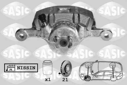 Суппорт диского колесного тормозного механизма / -держатель SASIC для HONDA JAZZ II (GD_, GE3, GE2) 1.2 i-DSI (GD5, GE2)