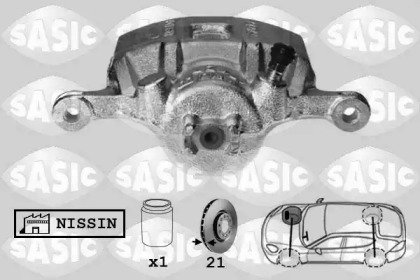 Суппорт диского колесного тормозного механизма / -держатель SASIC для HONDA JAZZ II (GD_, GE3, GE2) 1.2 i-DSI (GD5, GE2)