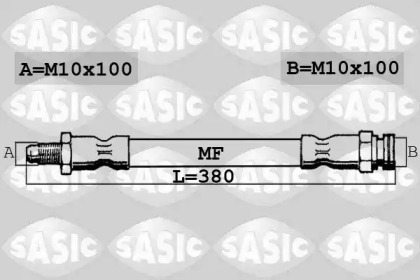 тормозные шланги SASIC для PEUGEOT BOXER автобус (244, Z_) 2.2 HDi