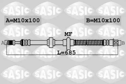 тормозные шланги SASIC для PEUGEOT 508 SW 2.0 BlueHDi 150